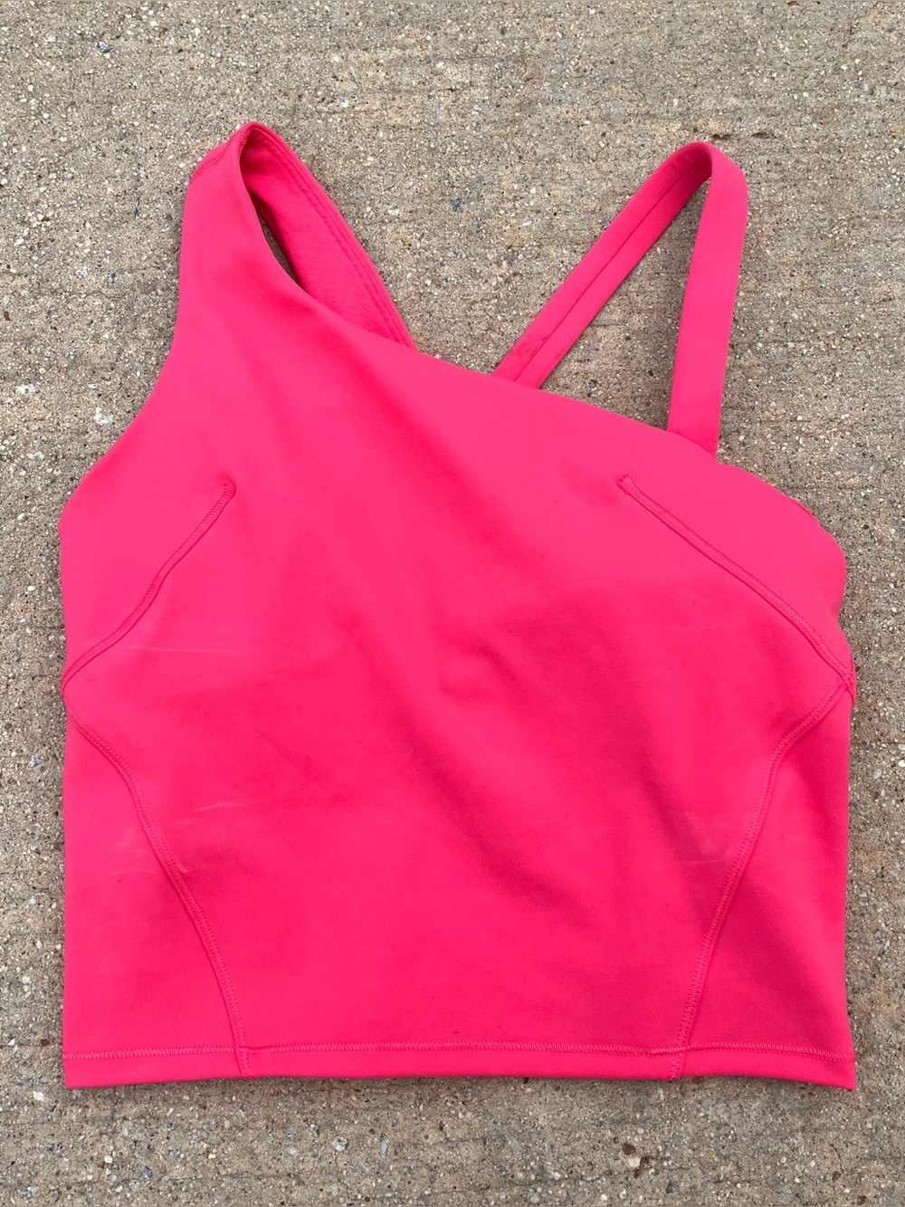 Lululemon everlux asymmetrical tennis tank top size 4